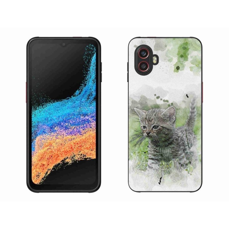 Gél borítás mmCase Samsung Galaxy Xcover 6 Pro - aranyos cica 1