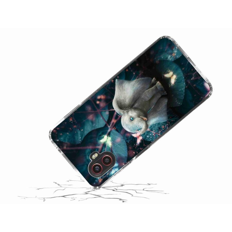 Zselés borítás mmCase Samsung Galaxy Xcover 6 Pro - aranyos elefánthoz