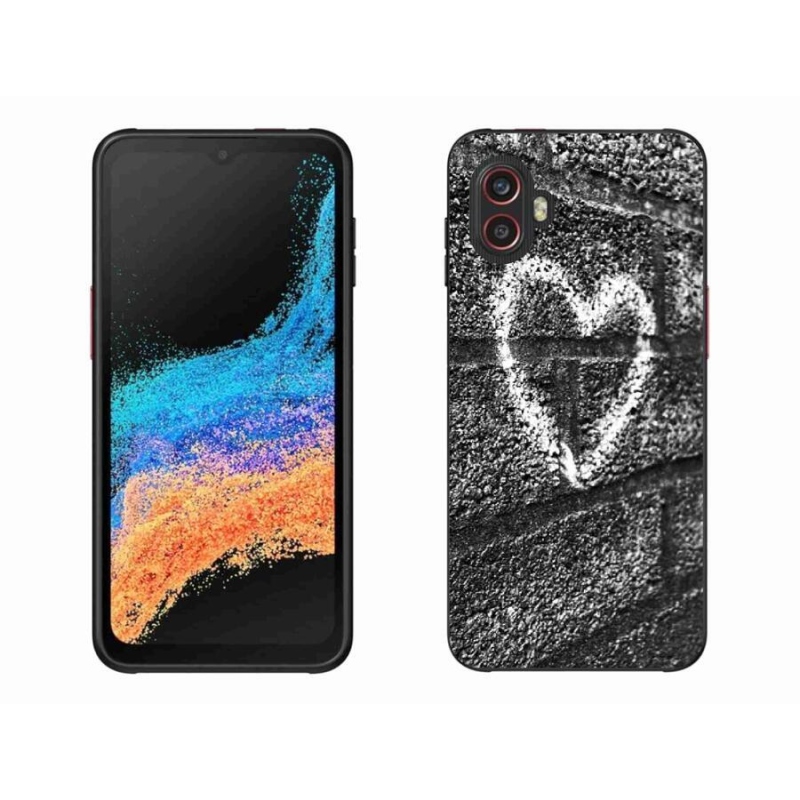 Gél borítás mmCase Samsung Galaxy Xcover 6 Pro - szív a falon