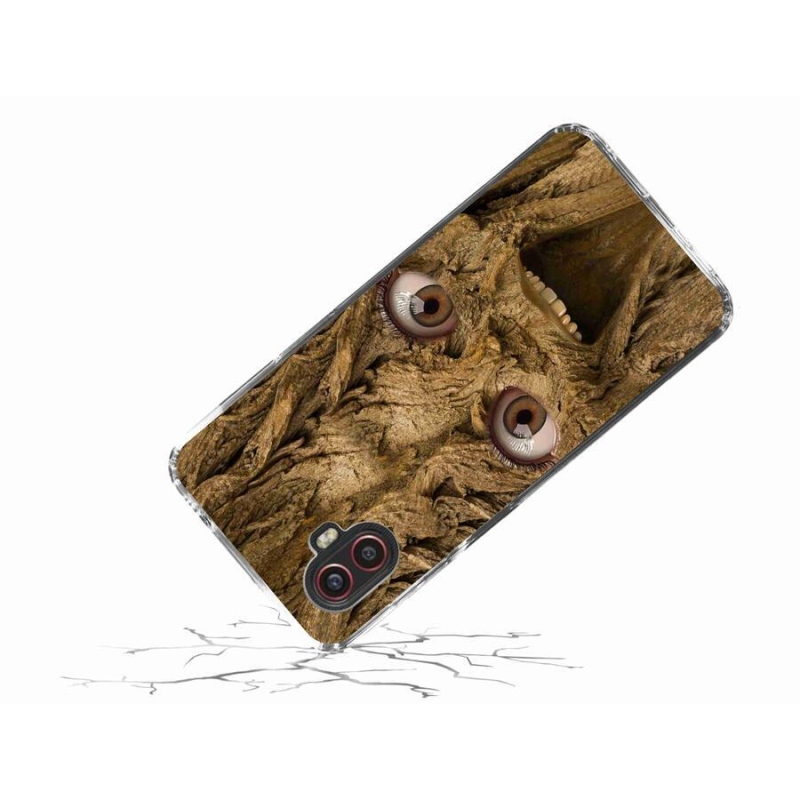 Gél borítás mmCase Samsung Galaxy Xcover 6 Pro készülékhez - vidám fa szemekkel
