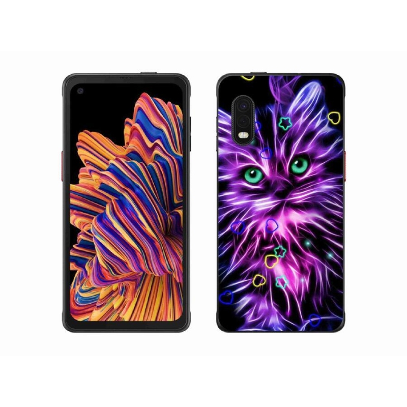 Gél borítás mmCase Samsung Galaxy Xcover Pro készülékhez - absztrakt macska