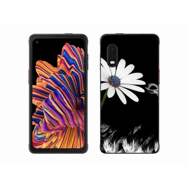 Gél védőhuzat mmCase Samsung Galaxy Xcover Pro készülékhez - fehér virág
