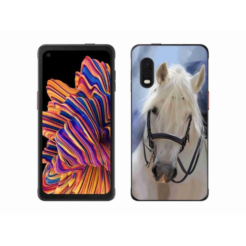 Gél borítás mmCase Samsung Galaxy Xcover Pro készülékhez - fehér ló