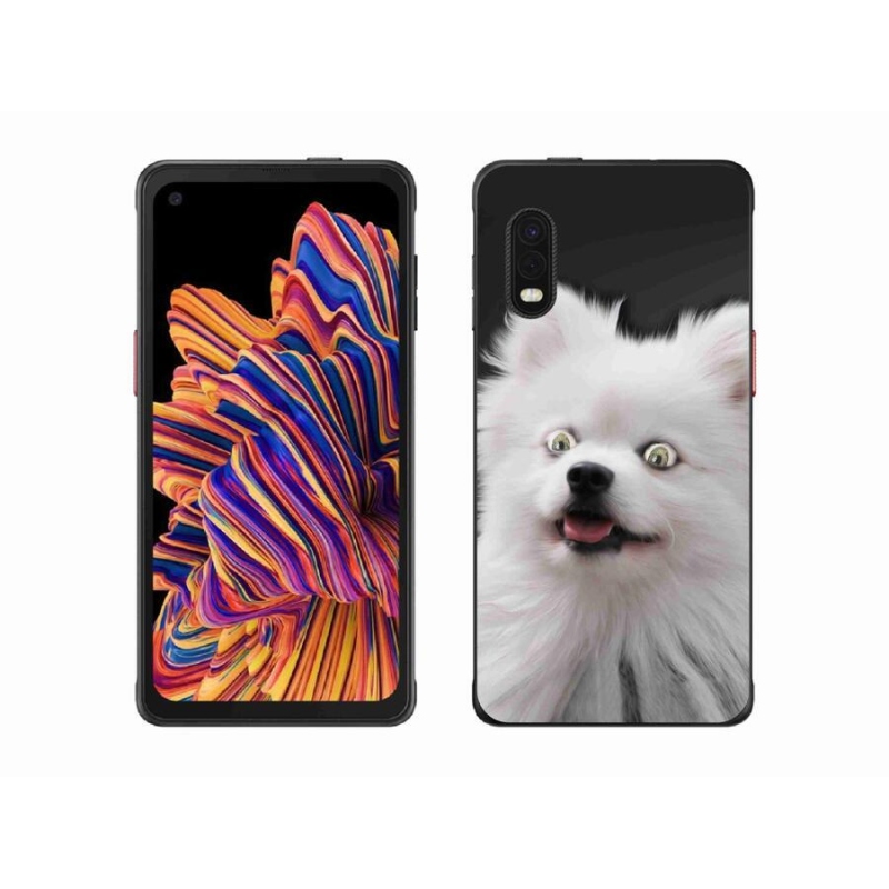 Gél védőhuzat mmCase Samsung Galaxy Xcover Pro készülékhez - fehér tüske