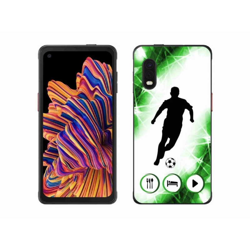 Gél borítás mmCase Samsung Galaxy Xcover Pro - focista számára