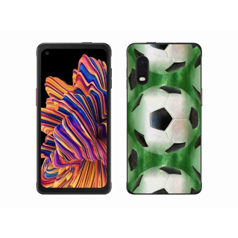 Gél borítás mmCase a mobiltelefon Samsung Galaxy Xcover Pro - focilabda