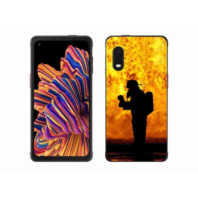 Gél borítás mmCase Samsung Galaxy Xcover Pro készülékhez - tűzoltó