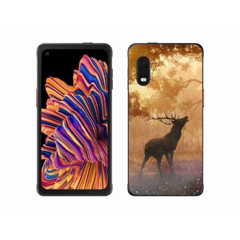 Zselés borítás mmCase Samsung Galaxy Xcover Pro készülékhez - szarvas a vadászaton