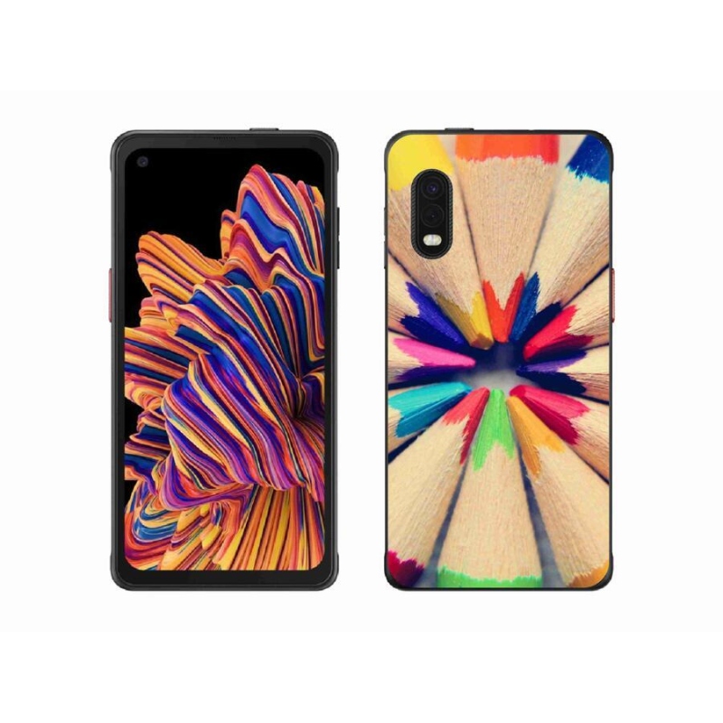 Zselés borítás mmCase Samsung Galaxy Xcover Pro készülékhez - zsírkréták