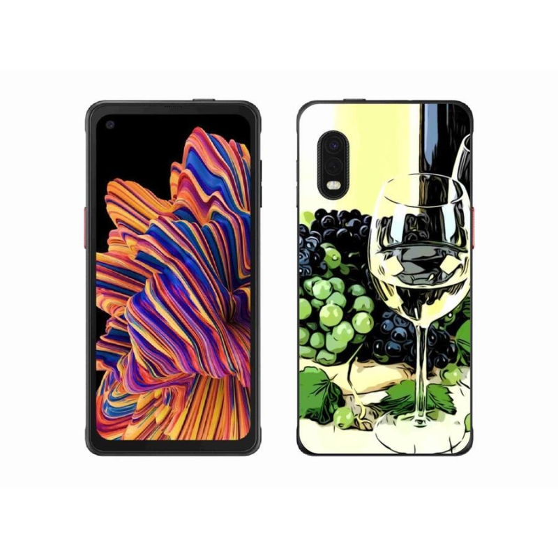 Gél borítás mmCase Samsung Galaxy Xcover Pro készülékhez - pohár bor