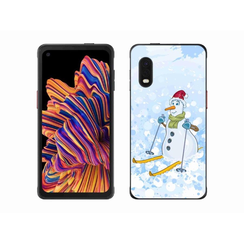 Gél borítás mmCase Samsung Galaxy Xcover Pro készülékhez - hóember