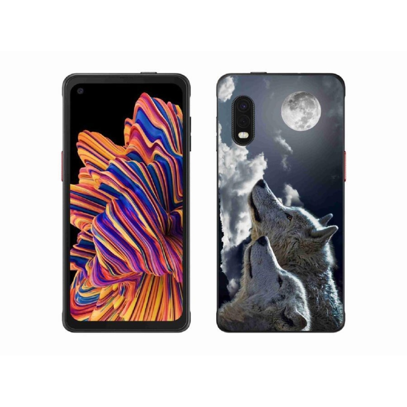 Gél borítás mmCase Samsung Galaxy Xcover Pro - farkasok számára