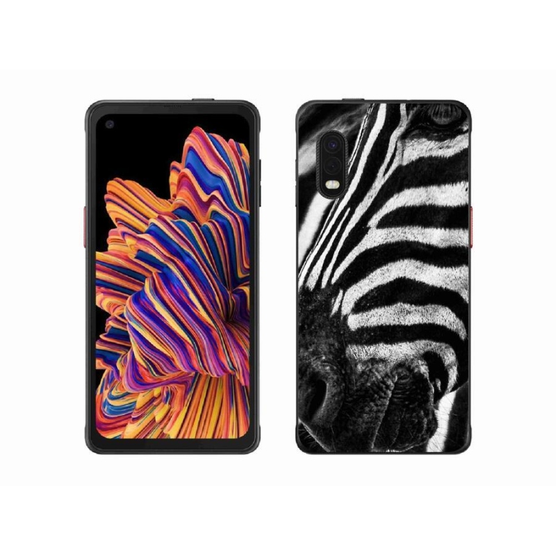 Zselés borítás mmCase Samsung Galaxy Xcover Pro készülékhez - zebra
