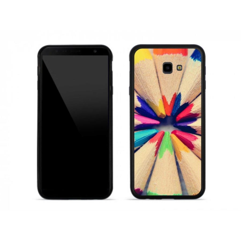 Zselés borítás mmCase Samsung J4 Plushoz - zsírkréták