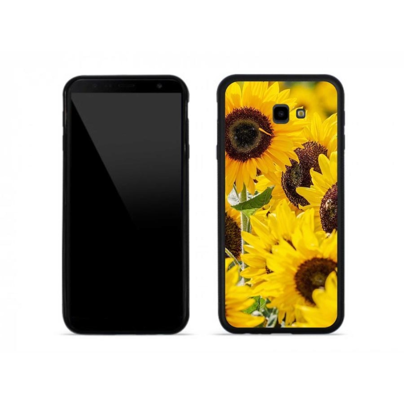 Zselés borítás mmCase Samsung J4 Plushoz - Napraforgó
