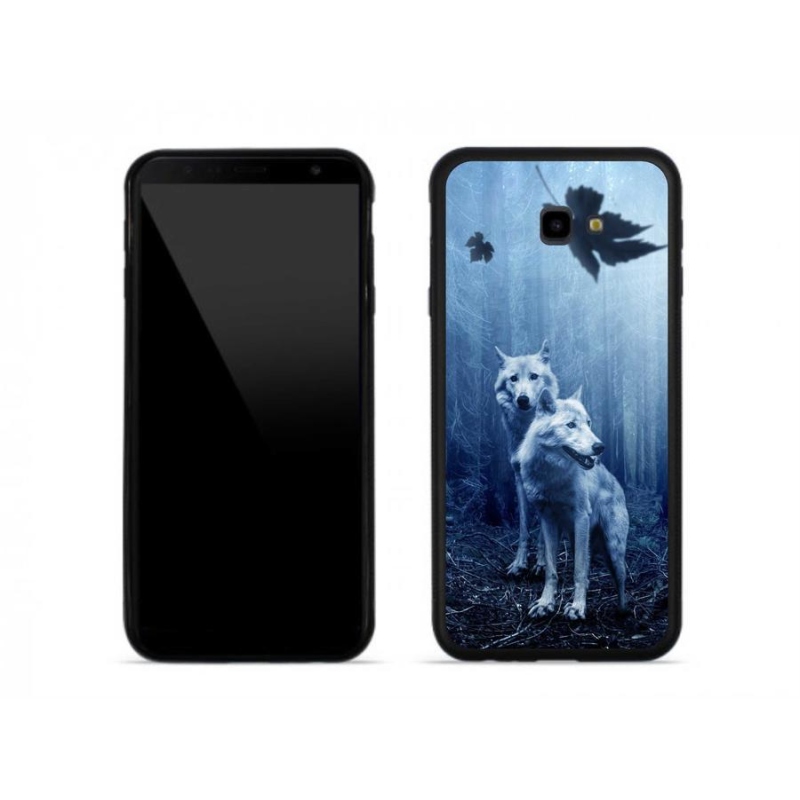 Zselés borítás mmCase Samsung J4 Plus - farkasok az erdőben