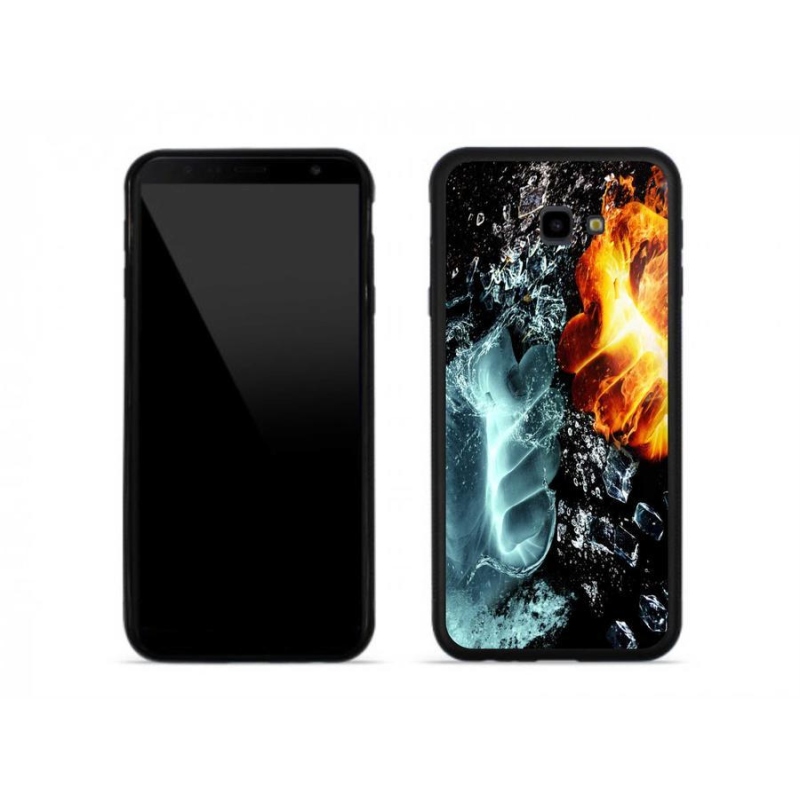 Zselés borítás mmCase Samsung J4 Plus - víz és tűz