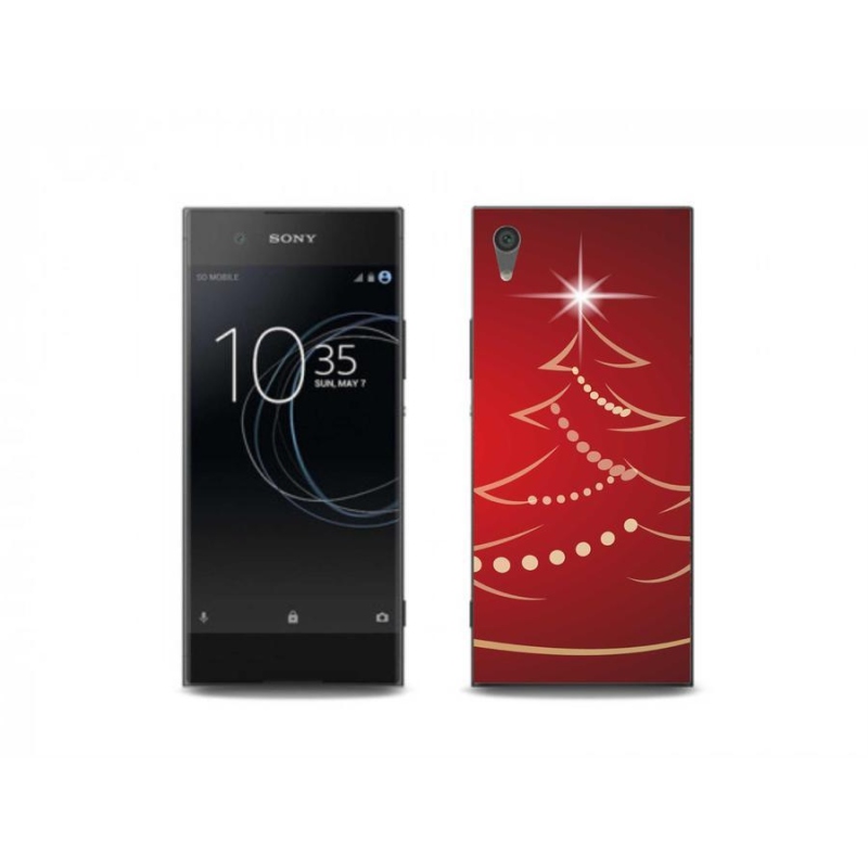 Gél borító mmCase a Sony Xperia XA1 készülékhez - karácsonyfa karikatúra
