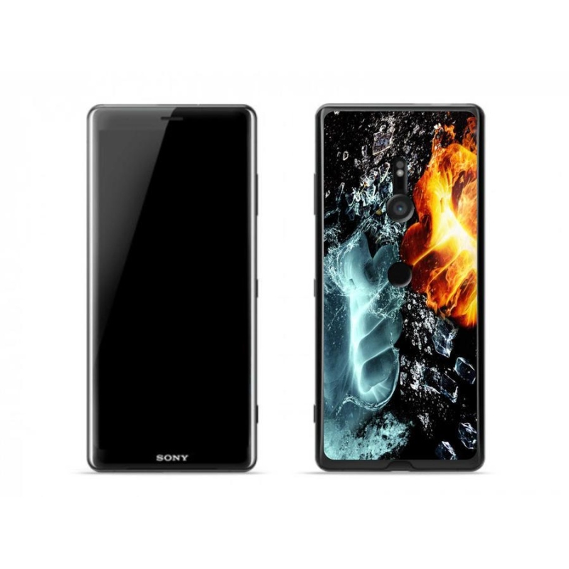 Zselés borítás mmCase a Sony Xperia XZ3-hoz - víz és tűz