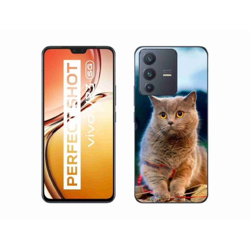 Gél védőburkolat mmCase a Vivo V23 5G készülékhez - Brit kék 2
