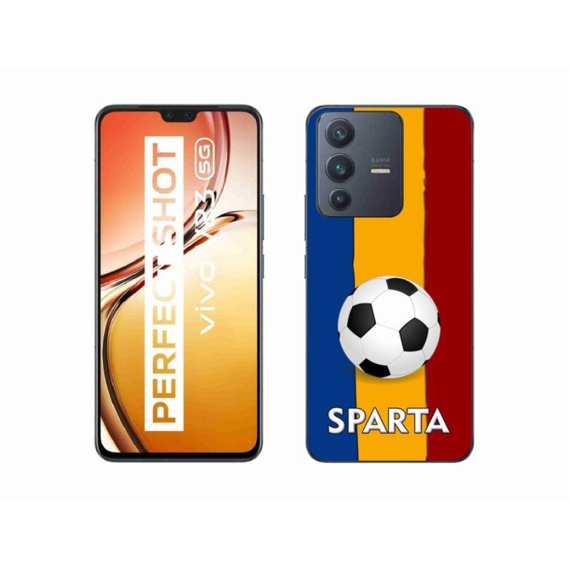 Zselés borítás mmCase a Vivo V23 5G készülékhez - futball 1