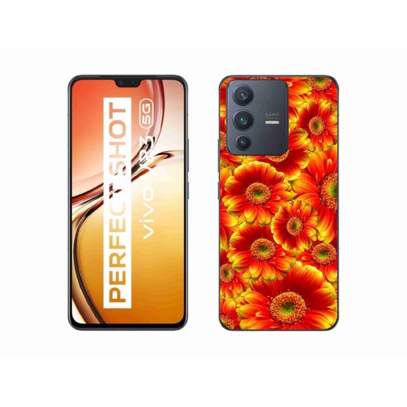 Zselés borítás mmCase a Vivo V23 5G-hez - gerbera 1