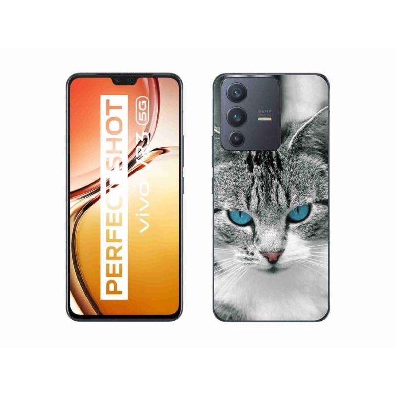 Zselés borítás mmCase a Vivo V23 5G-hez - macskaszem 1
