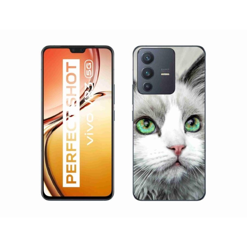 Zselés borítás mmCase a Vivo V23 5G-hez - cat view