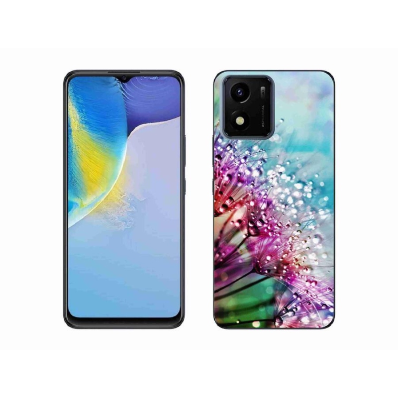 Gél borító mmCase mobiltelefonhoz Vivo Y01 - színes virágok