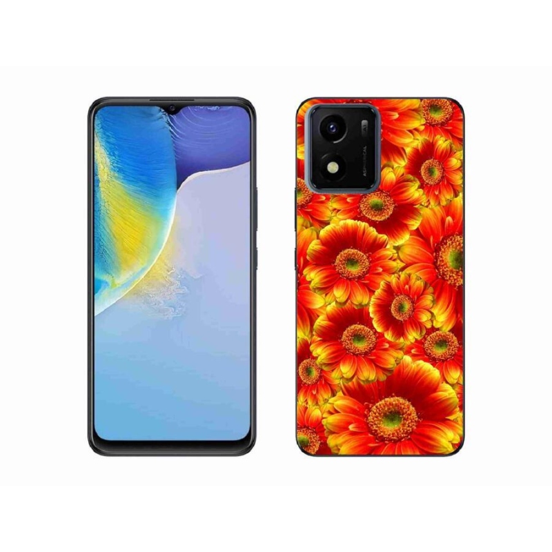 Zselés borító mmCase mobil Vivo Y01 - gerbera 1