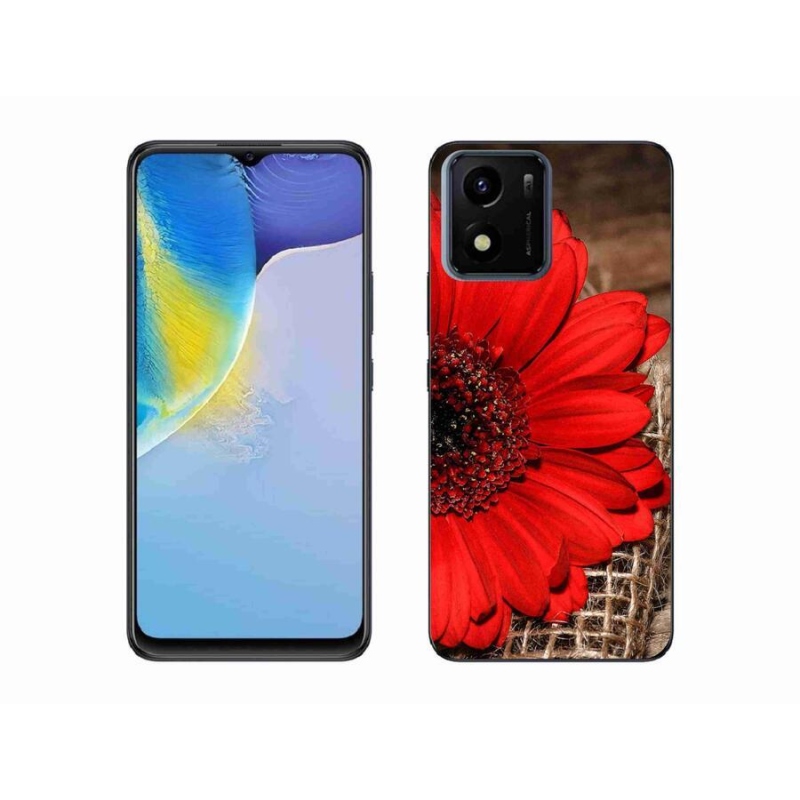 Zselés borító mmCase mobil Vivo Y01 - gerbera