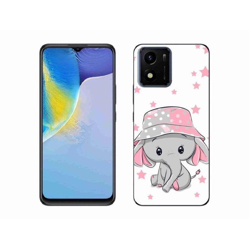 Zselés borítás mmCase a Vivo Y01-hez - rózsaszín elefánt