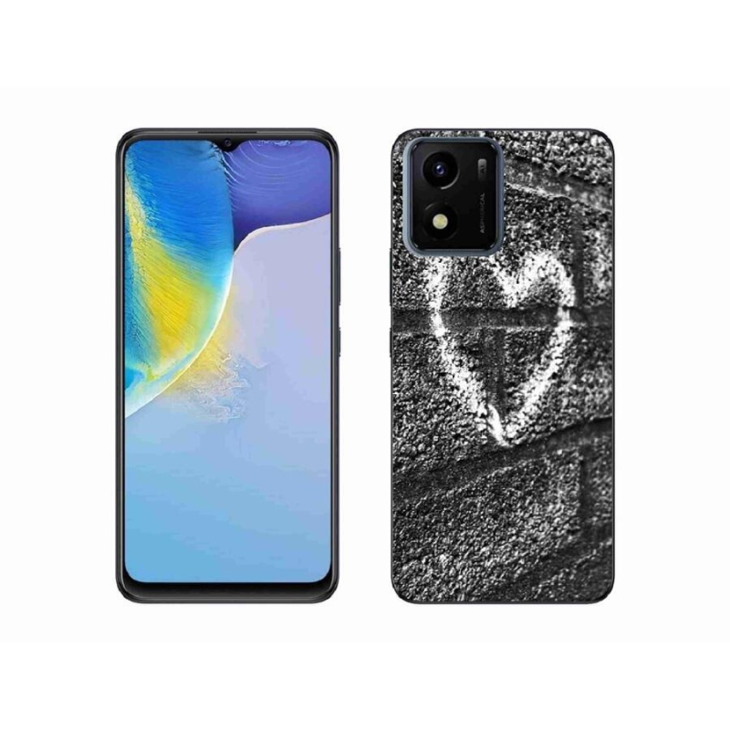 Gél borító mmCase mobil Vivo Y01 - szív a falon