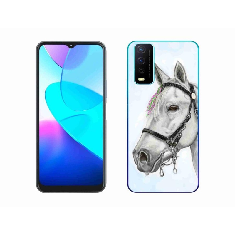 Zselés borítás mmCase a Vivo Y11s/Y20s készülékhez - fehér ló 1