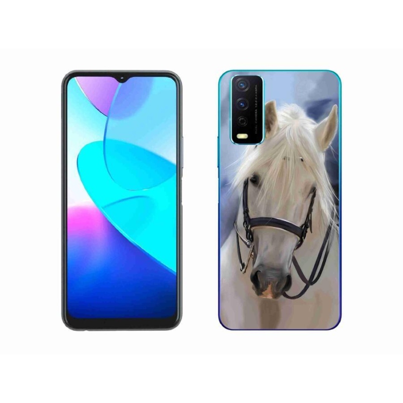 Zselés borítás mmCase a Vivo Y11s/Y20s készülékhez - fehér ló