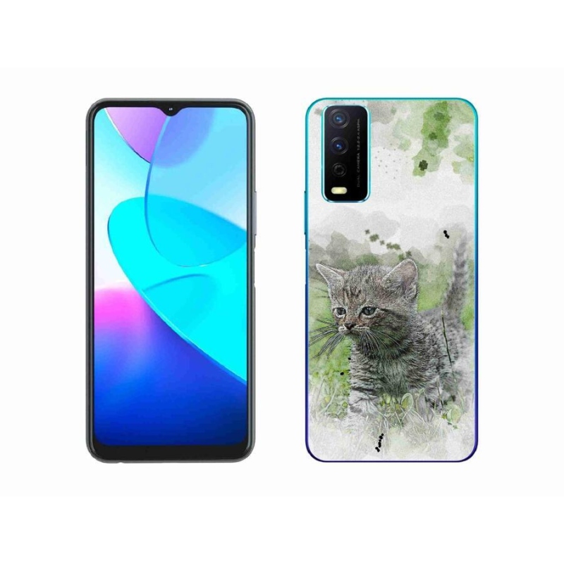 Gél borítás mmCase a Vivo Y11s/Y20s készülékhez - aranyos cica 1