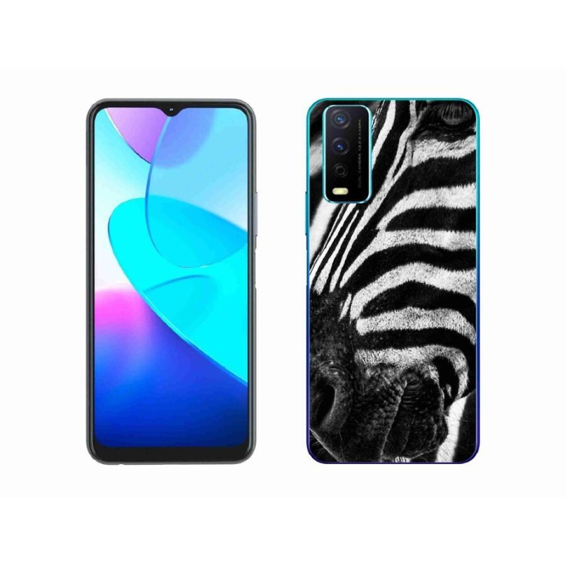 Zselés borítás mmCase a Vivo Y11s/Y20s készülékhez - zebra