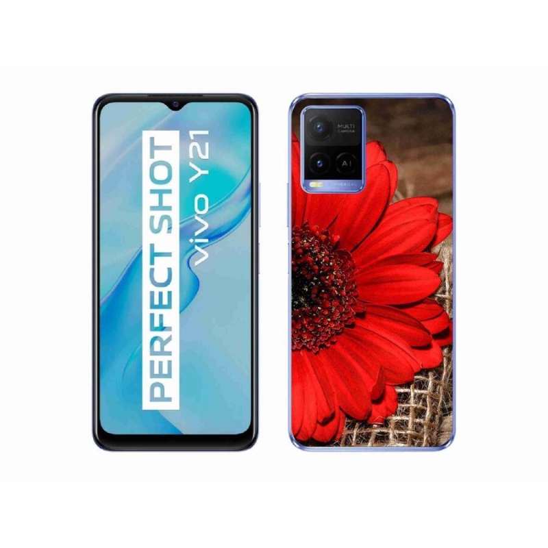Zselés borítás mmCase a Vivo Y21/Y21s/Y33s készülékhez - gerbera