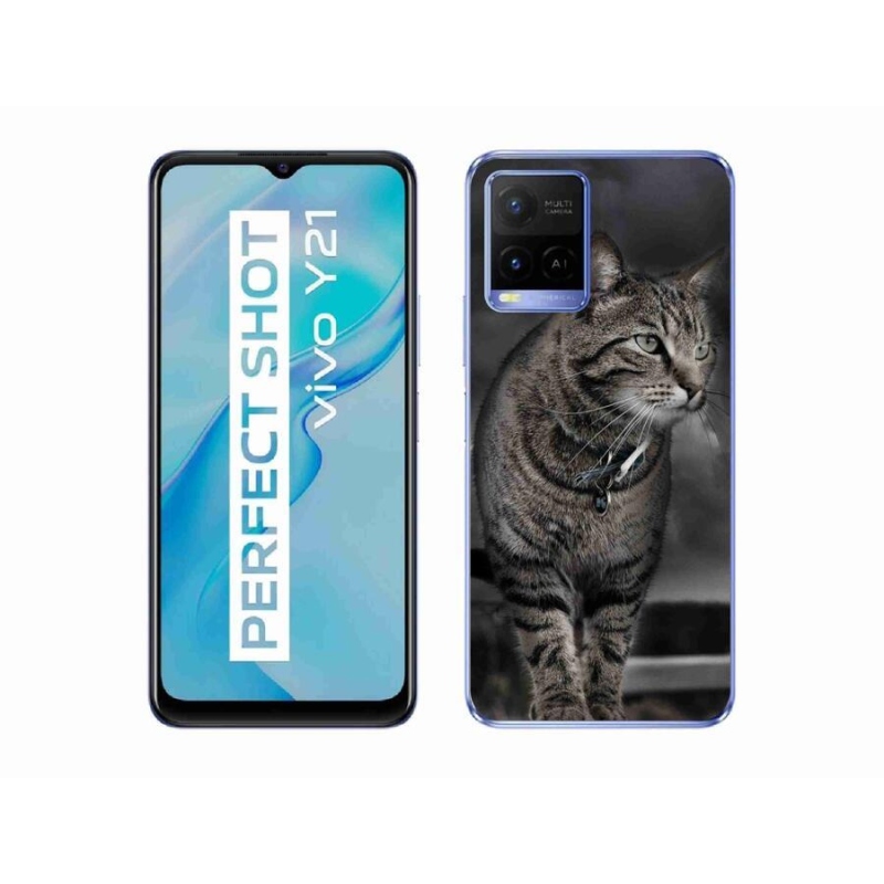 Zselés borítás mmCase a Vivo Y21/Y21s/Y33s modellekhez - cat