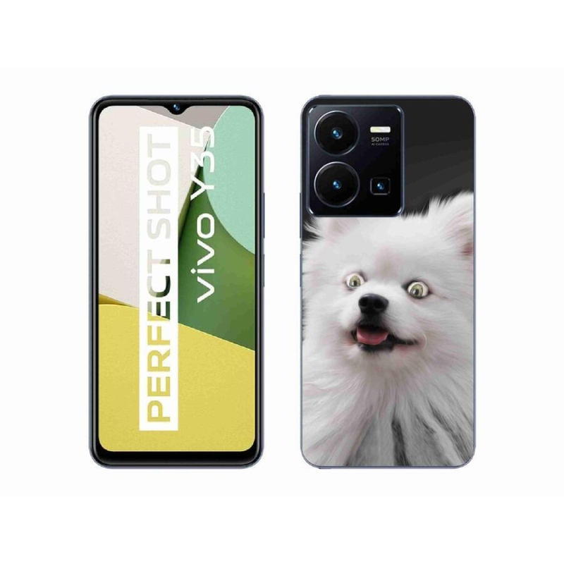 Zselés borítás mmCase a Vivo Y35 készülékhez - fehér hegy