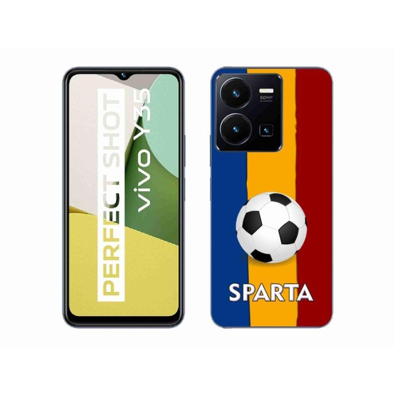 Gél borítás mmCase a Vivo Y35 készülékhez - futball 1