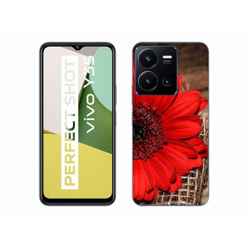 Zselés borítás mmCase a Vivo Y35 készülékhez - gerbera