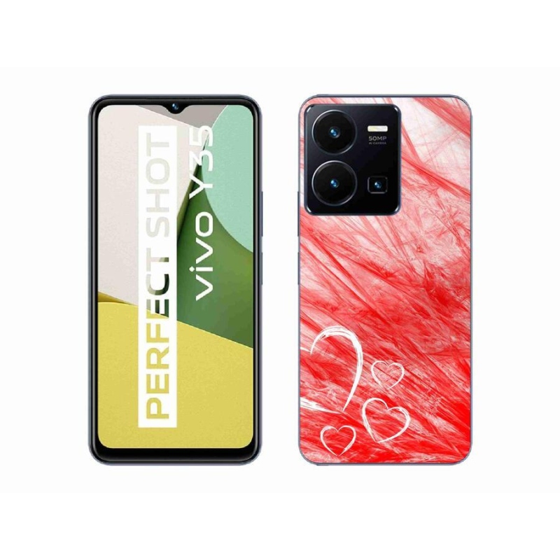 Zselés borítás mmCase a Vivo Y35 készülékhez - szív