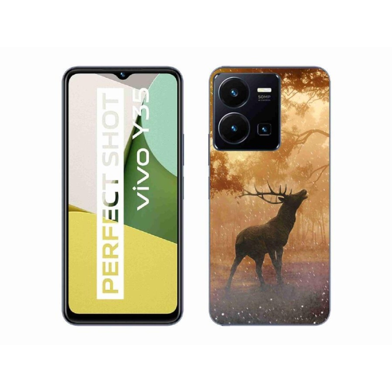 Zselés borítás mmCase a Vivo Y35-hez - szarvas a szarvasbőgésben