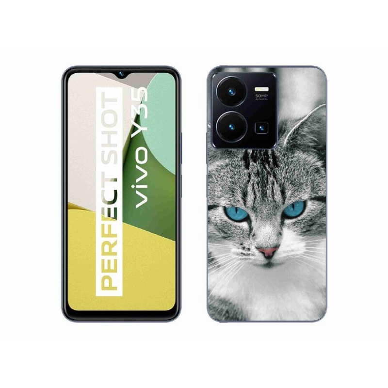 Zselés borítás mmCase a Vivo Y35-hez - macskaszem 1