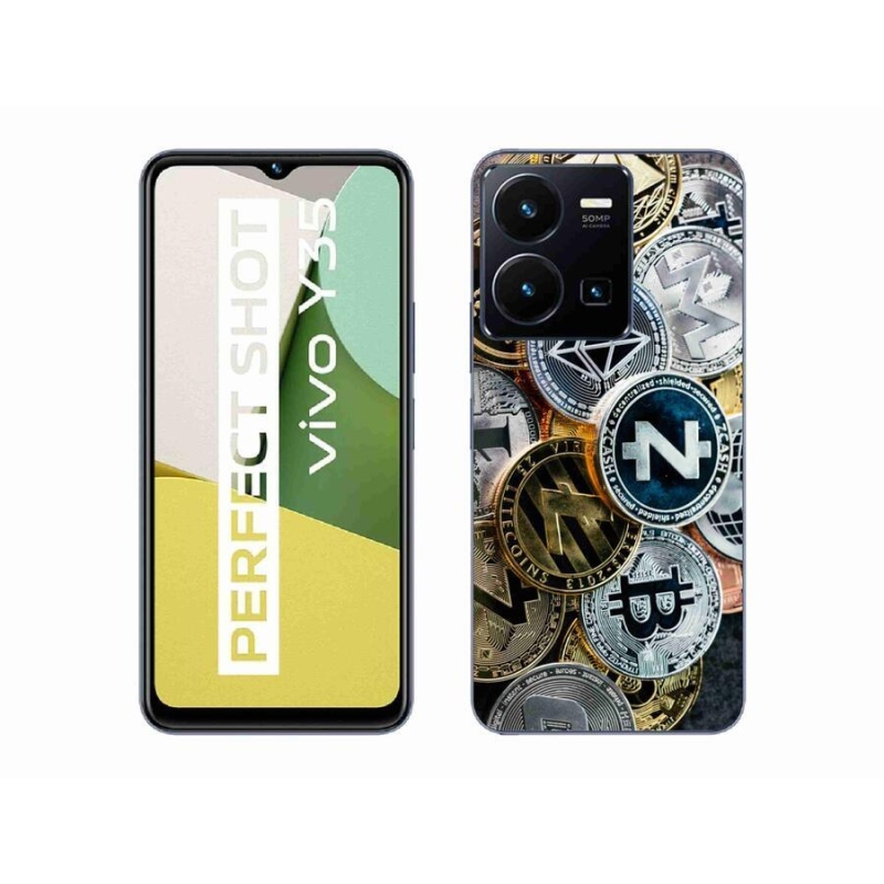 Gél borító mmCase a Vivo Y35-hez - kriptovaluták