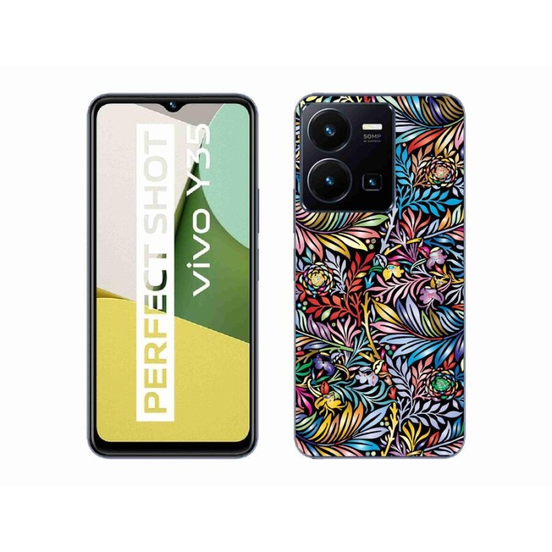 Gél borító mmCase mobil Vivo Y35 - virágok 5
