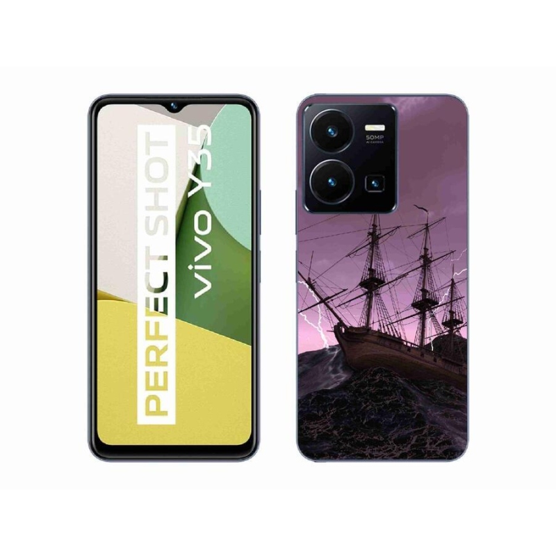 Gélburkolat mmCase a Vivo Y35-hez - hajó a viharban