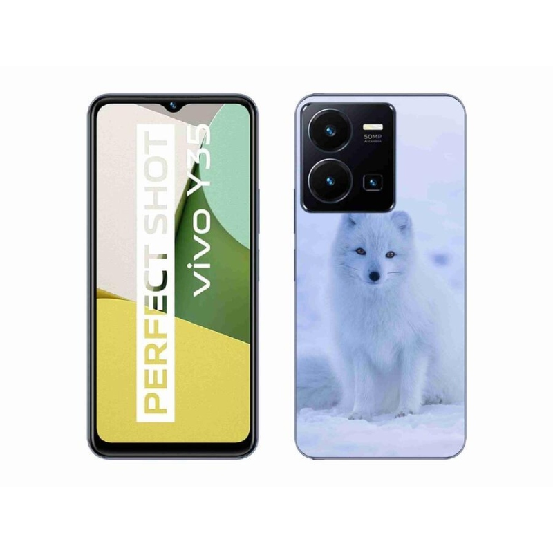 Zselés borítás mmCase a Vivo Y35 készülékhez - polár róka