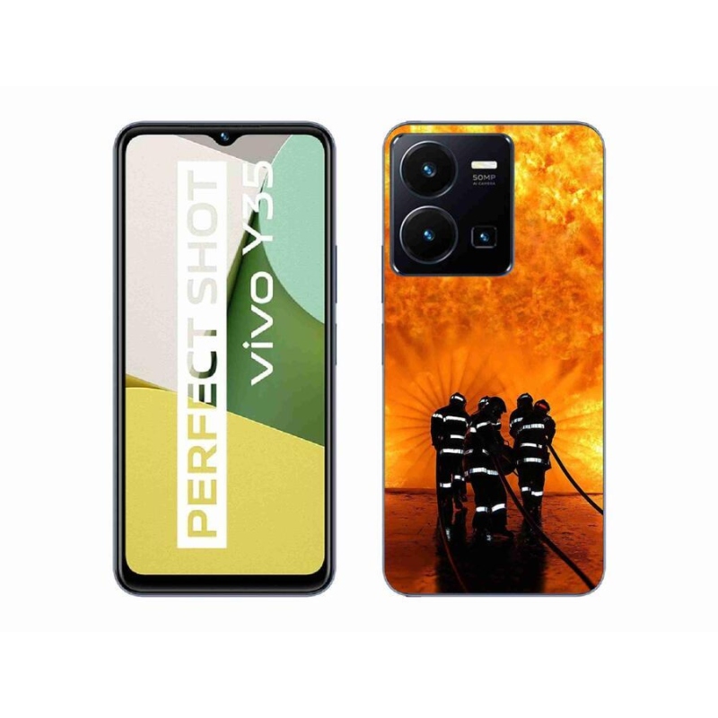 Gél borítás mmCase a Vivo Y35 készülékhez - tűz